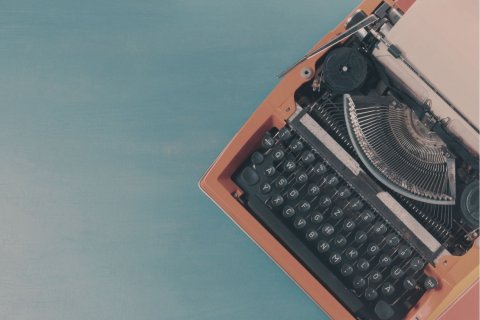 Schreibmaschine im Retro-Look