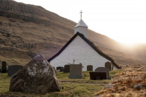 Kirche auf Faröer-Inseln