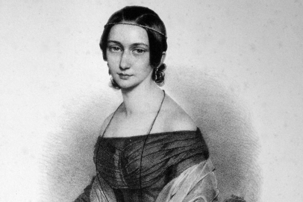 Clara Schumann. Lithographie von Andreas Staub